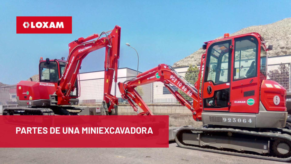 PARTES DE UNA MINIEXCAVADORA