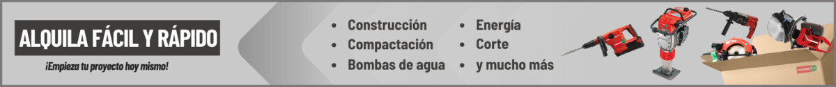 alquiler de maquinaria y herramientas