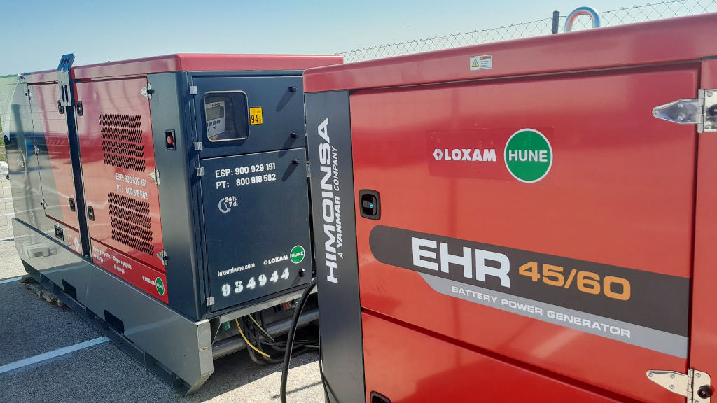 Parking logística Concierto Taylor Swift grupos electrógenos LOXAM