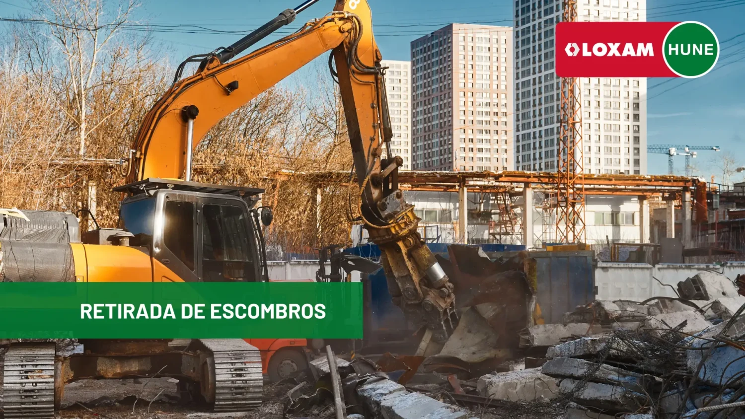 retirada de escombros