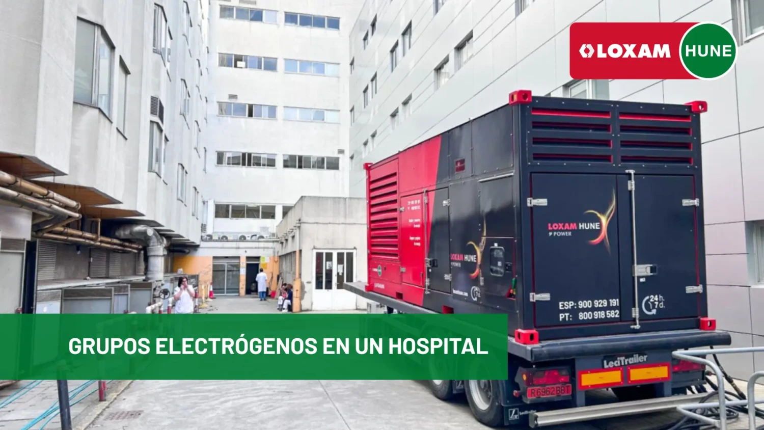 Suministro de grupos electrógenos en un hospital