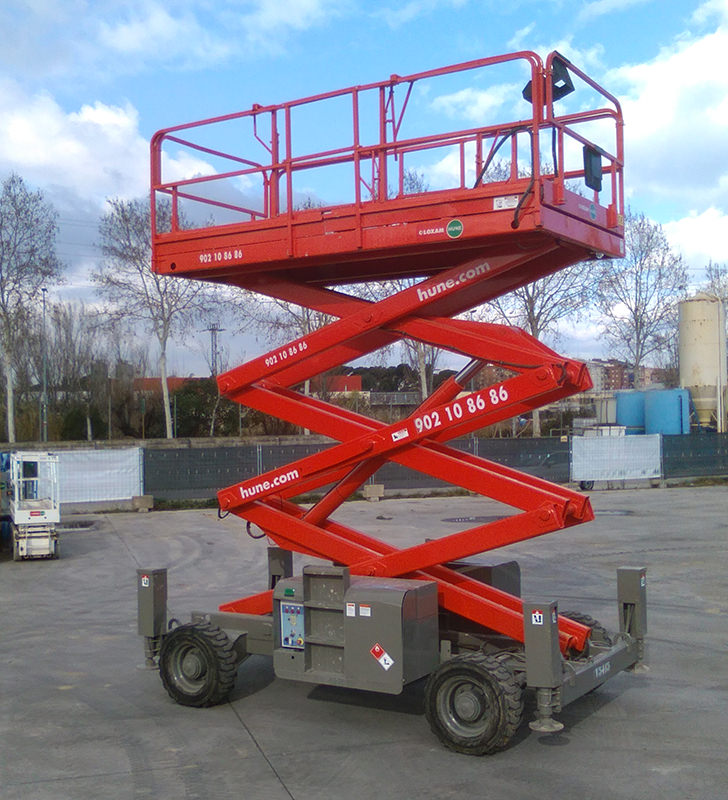 Alquiler De Tijera Diésel 12m